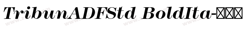 TribunADFStd BoldIta字体转换 TribunADFStd BoldIta字体转换